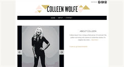 Desktop Screenshot of colleenwolfe.com